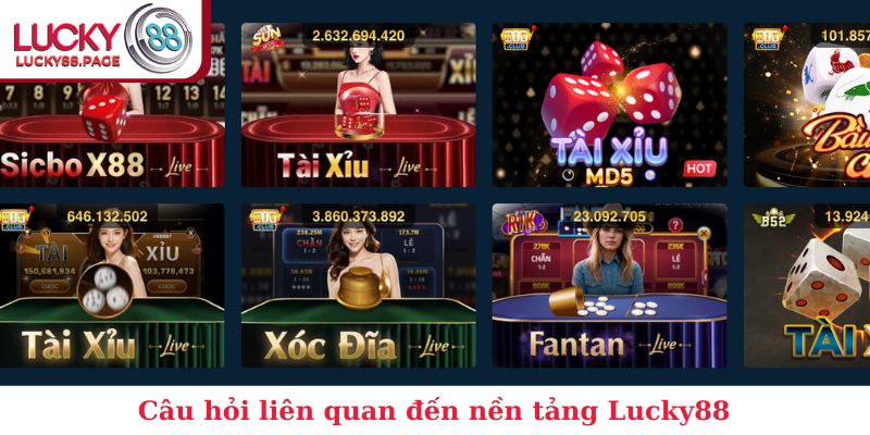 Câu hỏi liên quan đến nền tảng Lucky88